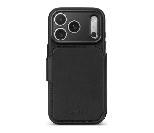 Decoded Leather Detachable Wallet do iPhone 18 Pro MagSafe (black) - 1586670 - zdjęcie
